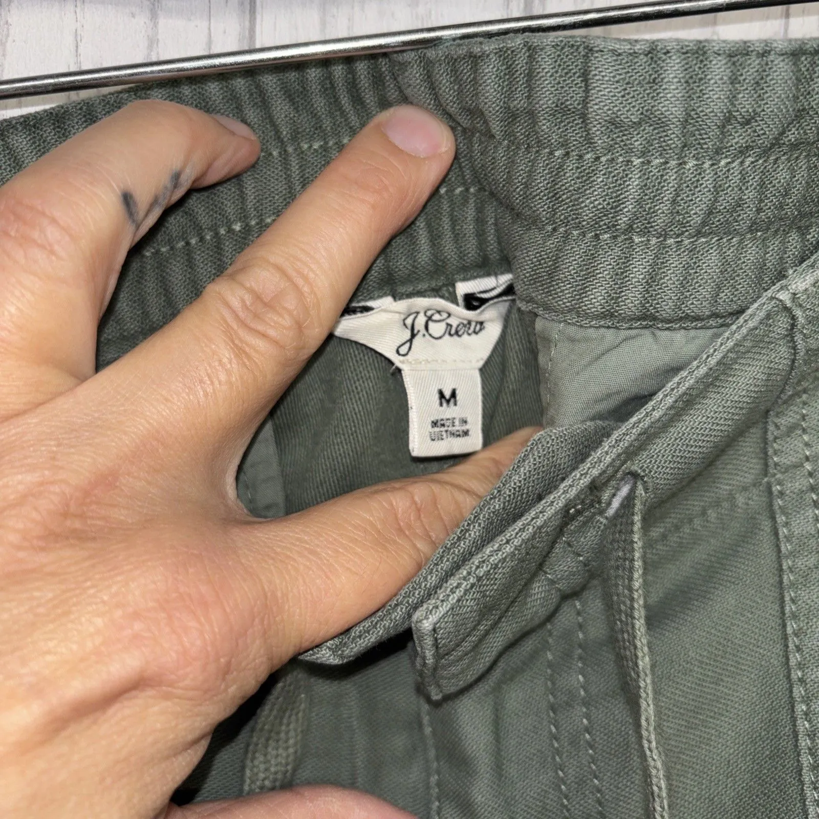 Womens Size M J.Crew Camp Pants Green EUC Size M - Image 4