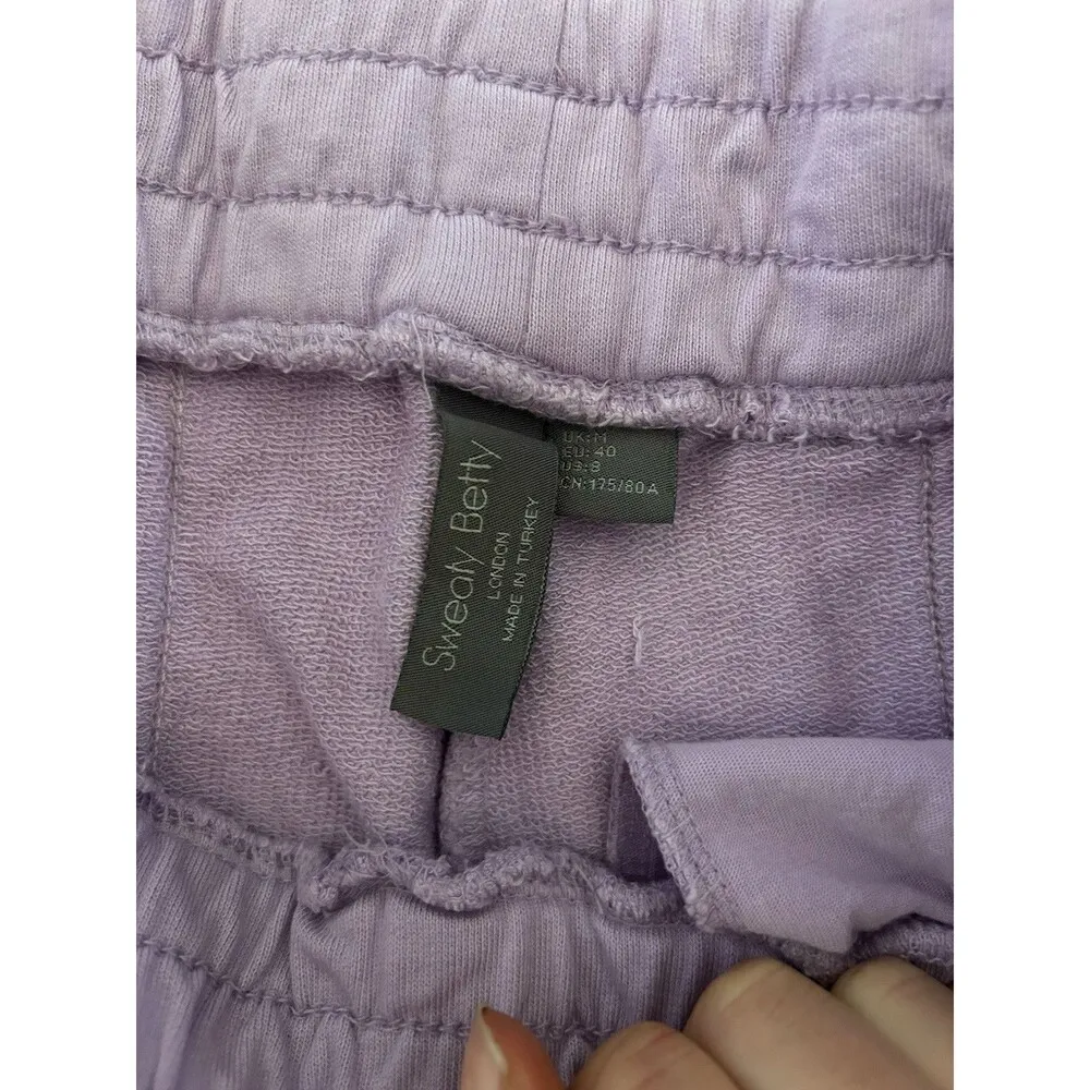 Women’s Purple Sweaty Betty After Class Stretch Shorts Waistband Size 8 - Image 7