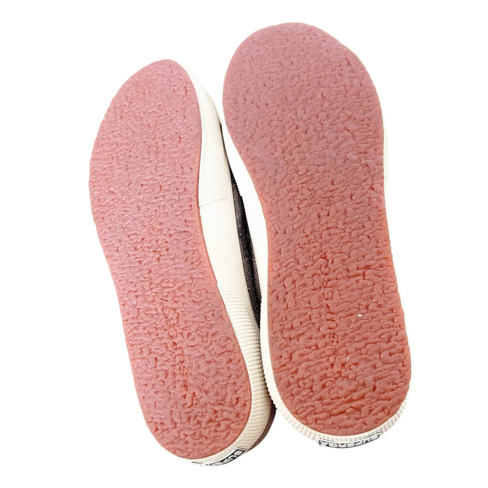 Superga  Silver Metallic Sequin Platform Sneakers Sz 9 - Image 6