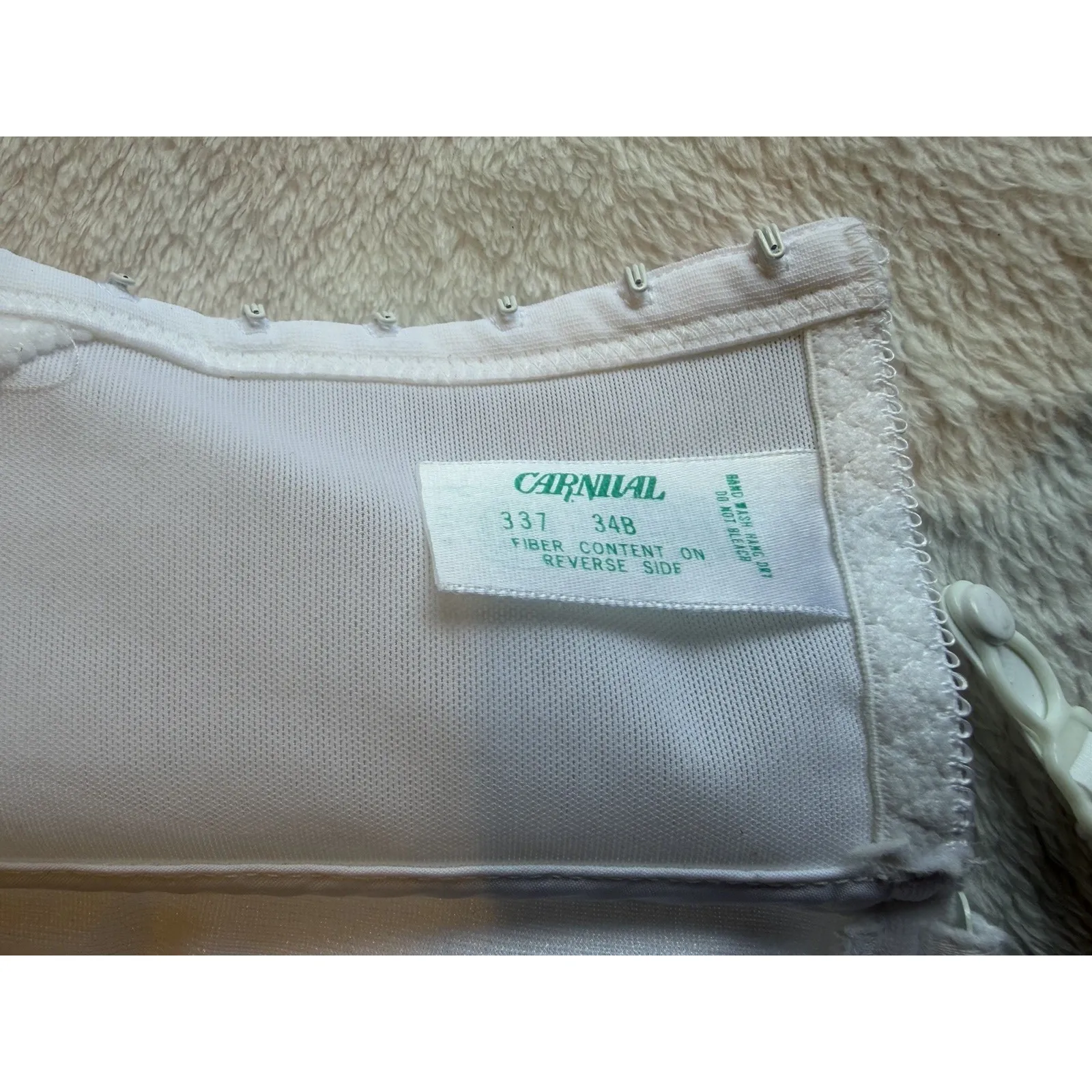 Vintage CARNIVAL White Lace Bustier‎ Convertible Straps Bra Corset 34 B # 337 Size undefined - Image 5