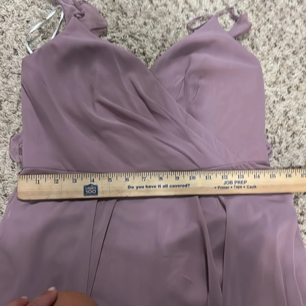 NWT RUFFLED STRAP CUTOUT WRAP MAXI DRESS‎ IN DUSTY ROSE, 10 - Image 11