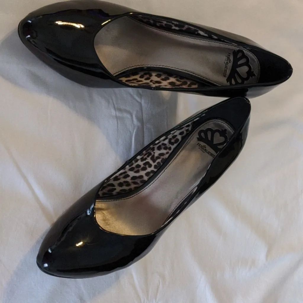 Fergalicious Black Patent Pumps - Image 2