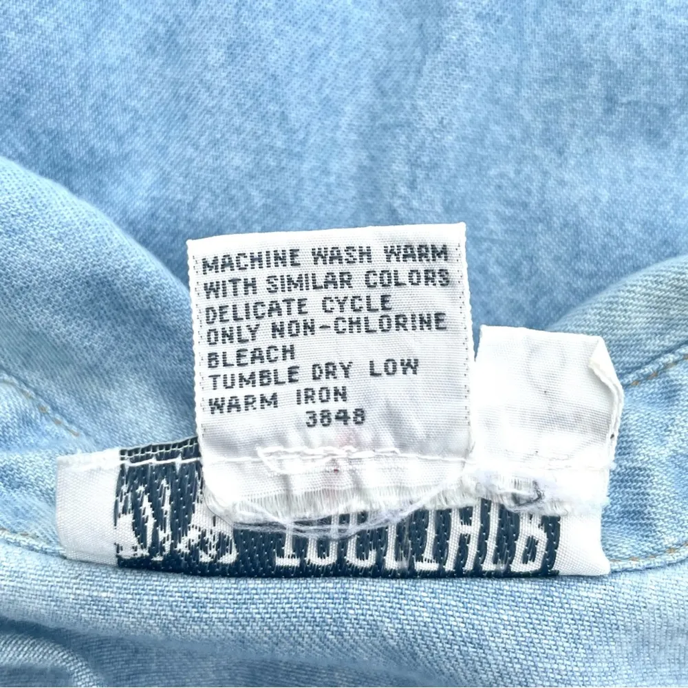 Vintage 1990’s Together denim button down Blue - Image 6