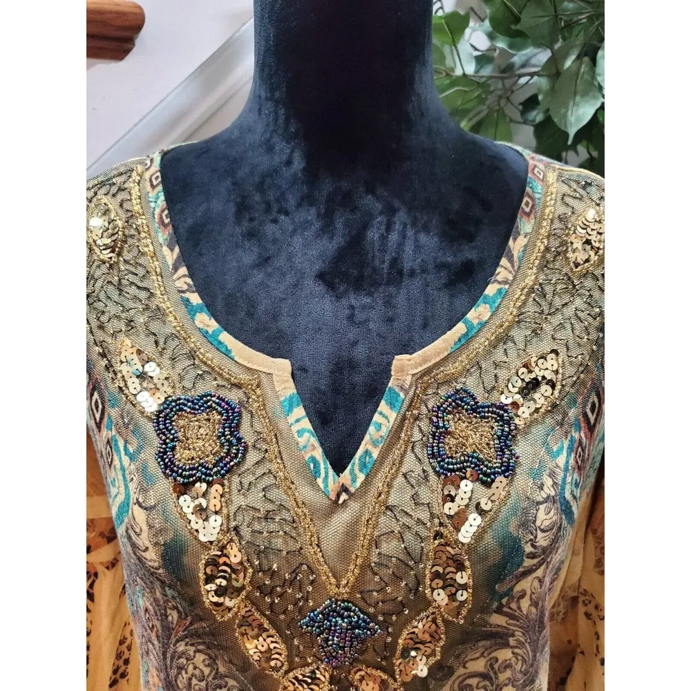 Liz & Me For Catherines Women's Multicolor Polyester Long Sleeve Top Blouse 3XWP Size undefined - Image 5