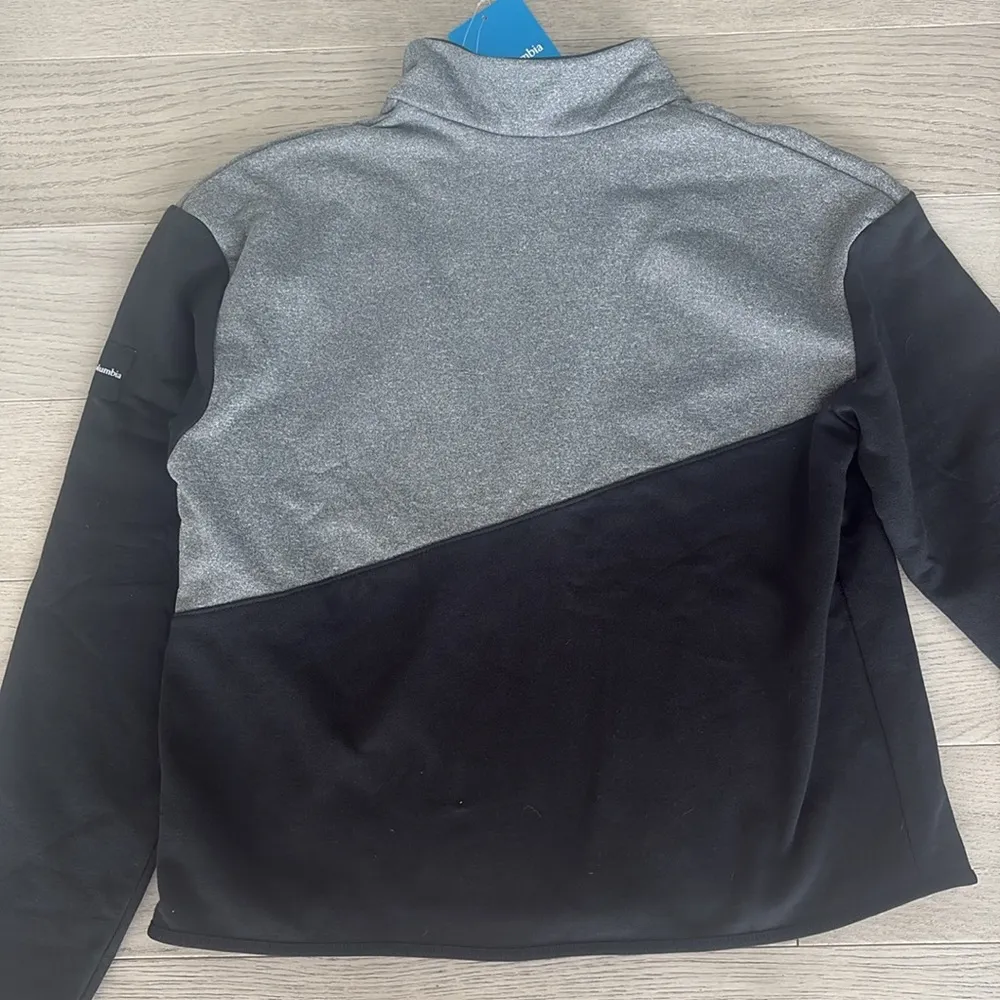 Columbia Lodge Hybrid Pullover Black Gray Large New with tags - Image 6