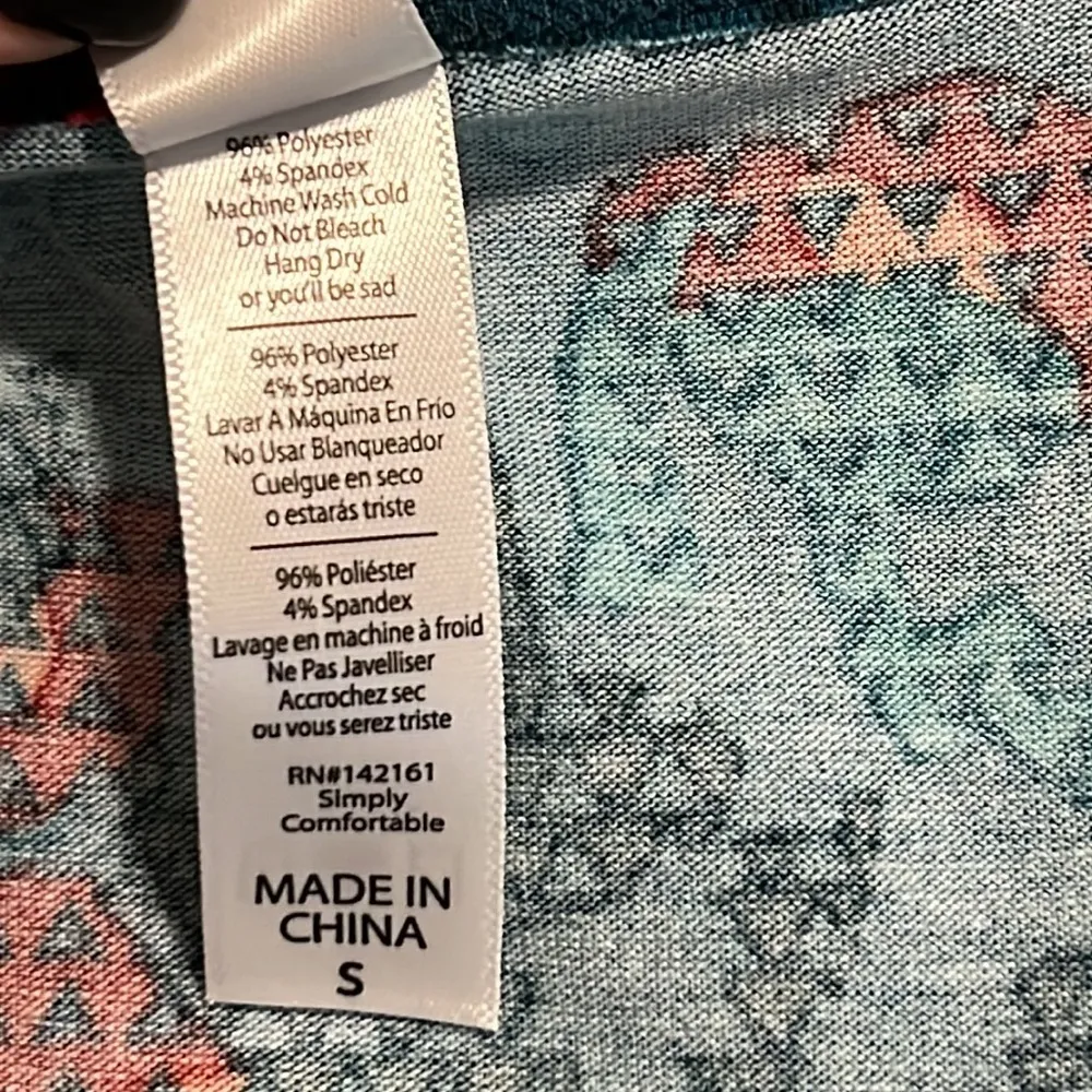 LuLaRoe womens small Classic T short sleeve mixed print floral striped NWT - Image 8