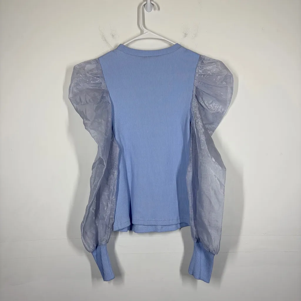 Anthropologie Dolan Puff Sleeve Top Size Small - Image 5