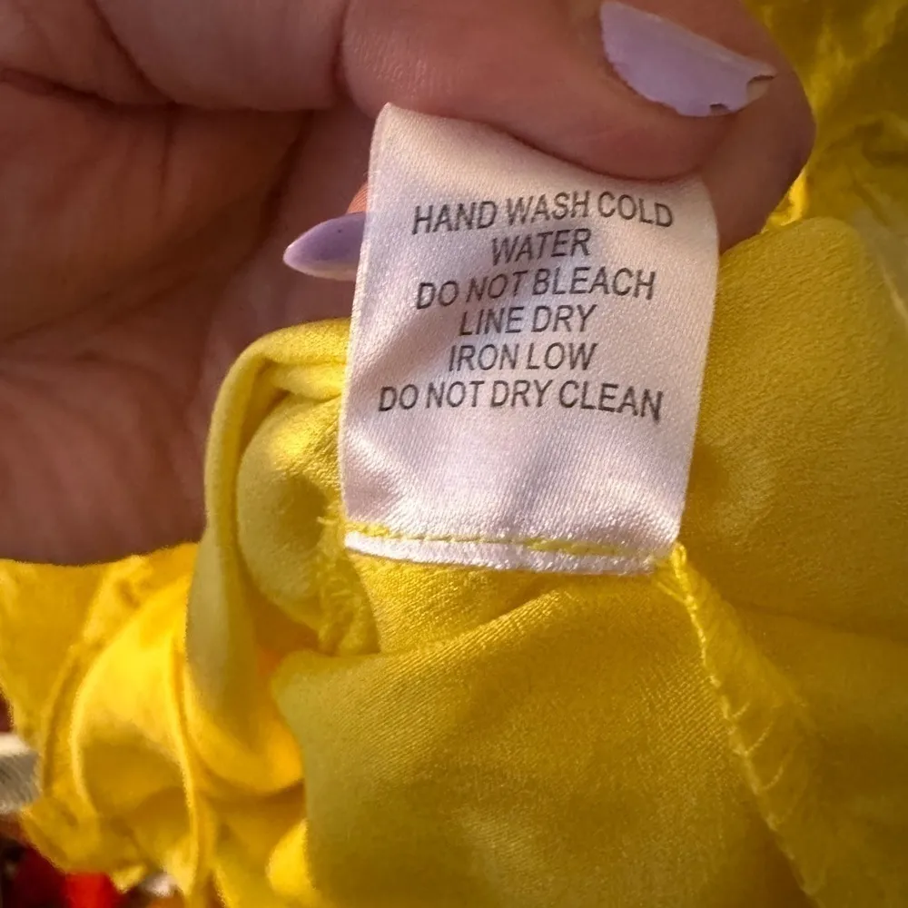 FAVLUX Yellow Off the Shoulder Smocked Yellow Ruffle Mini Dress - Image 7