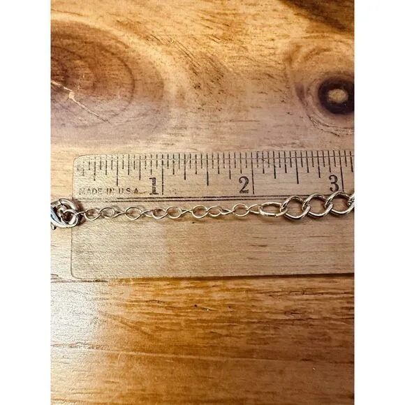 Hammered Like‎ Flat Stones Gold Tone 16" Adjustable Necklace Statement Piece - Image 10