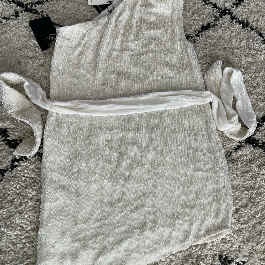 Retrofete × REVOLVE Ella Dress in
Moonglow White - Image 5