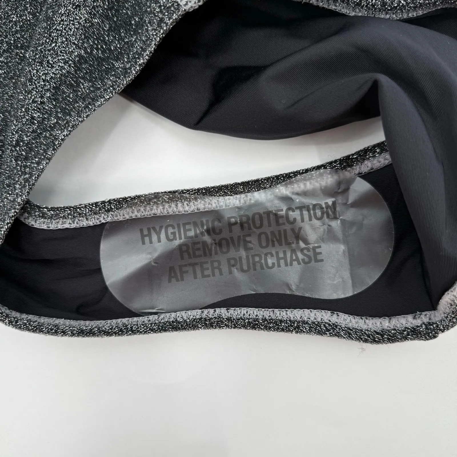 Atmosea Bikini Bottoms Size Small High Waist Lurex Silver Midnight Sparkle NWT - Image 10