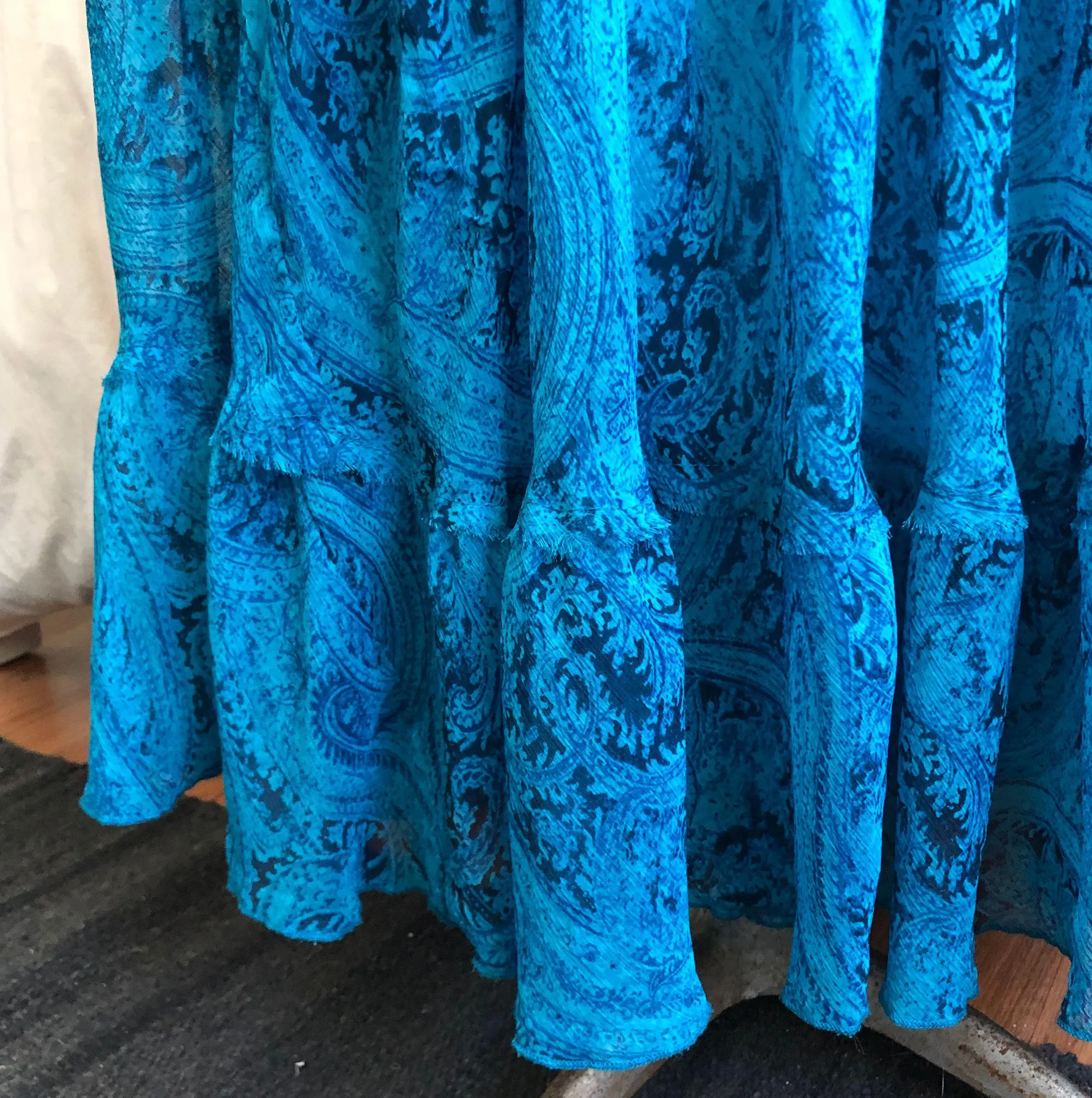 Jones Wear Vintage  Blue long sleeveless dress - Image 6