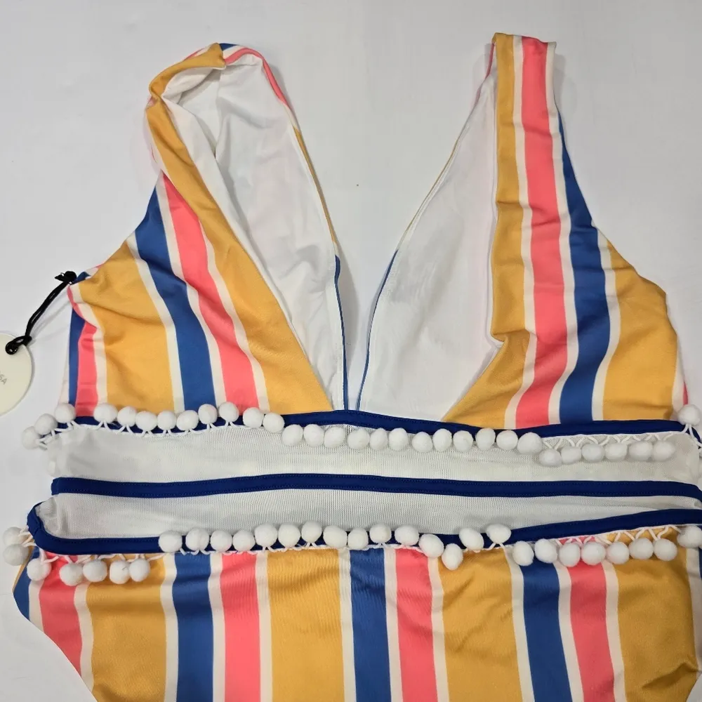 Tularosa  Evia One Piece in Seventies Stripe - Image 9