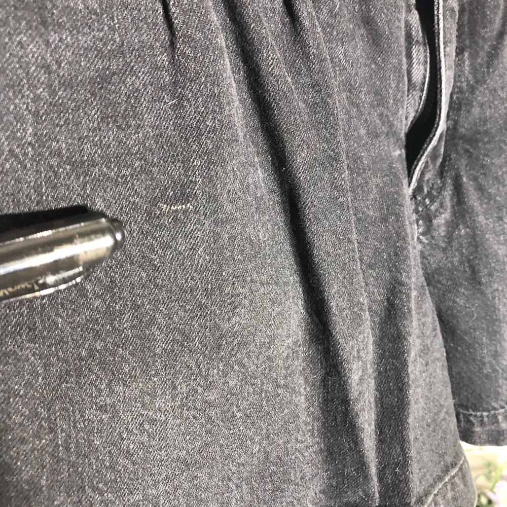 American Eagle High Waist Denim Shorts Black Women's Size 12 - Image 8