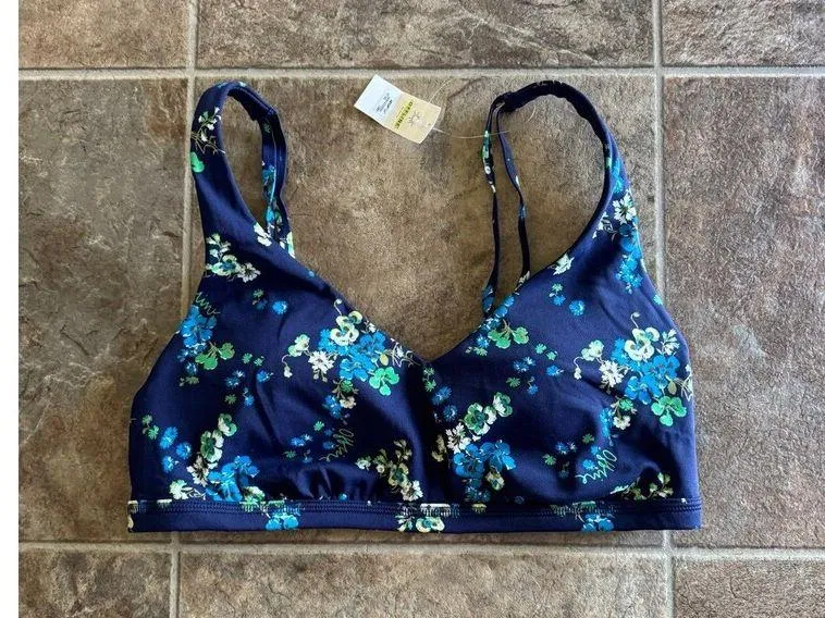 Offline By Aerie Goals Plunge Sports Bra Royal Navy Size Medium - Image 5