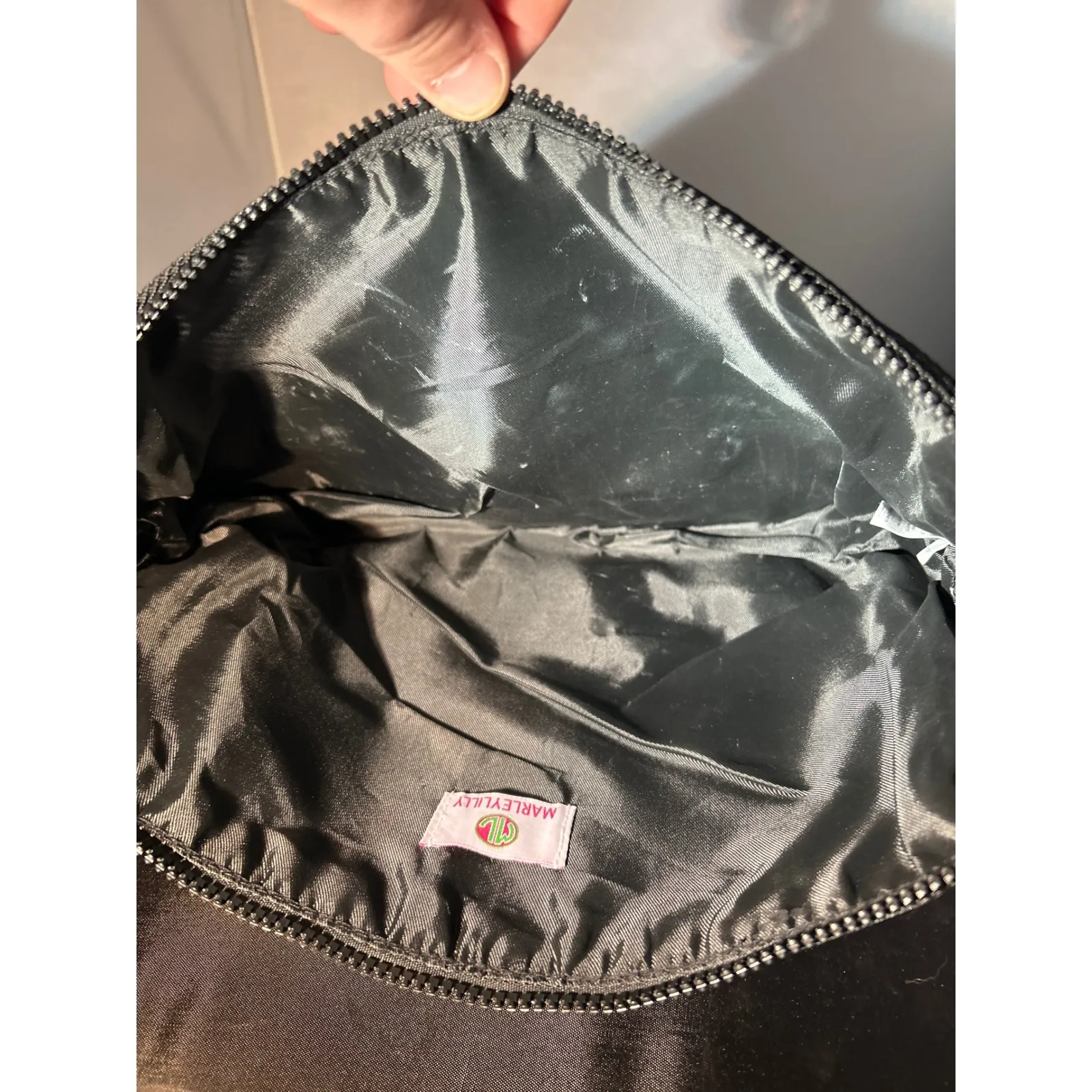 MarleyLilly Cheetah Floral Cosmetic Bag Zipper Pouch Travel Makeup Organizer - Image 3