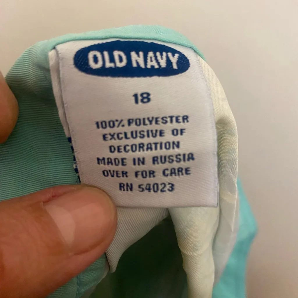 Old Navy Womens Floral Swim Board Shorts Size 18 Waist 36” Blue Yellow Print - Image 6