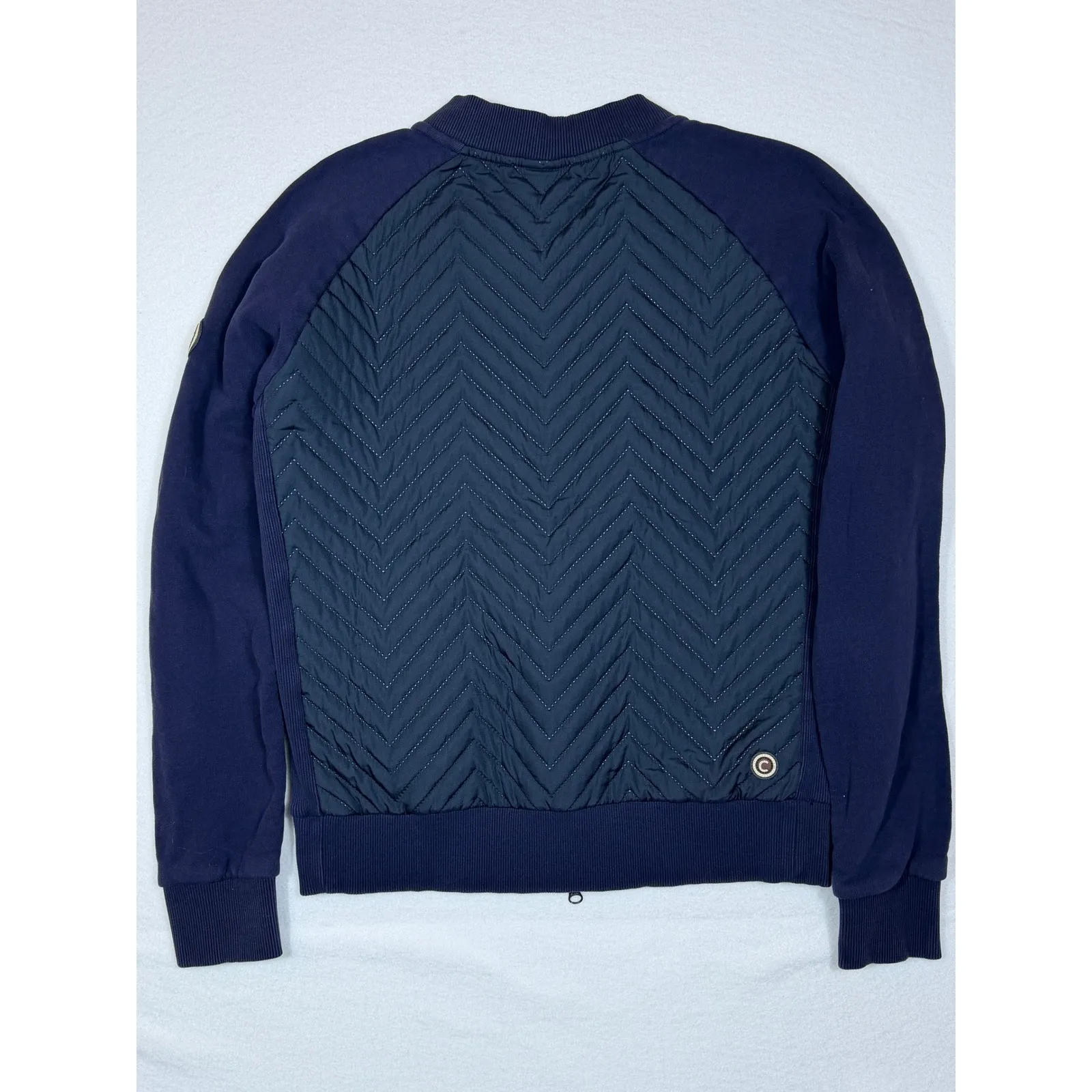 COLMAR ORIGINALS Quilted Bomber Jacket Navy Blue Full Zip womens Size L Size L - Image 8
