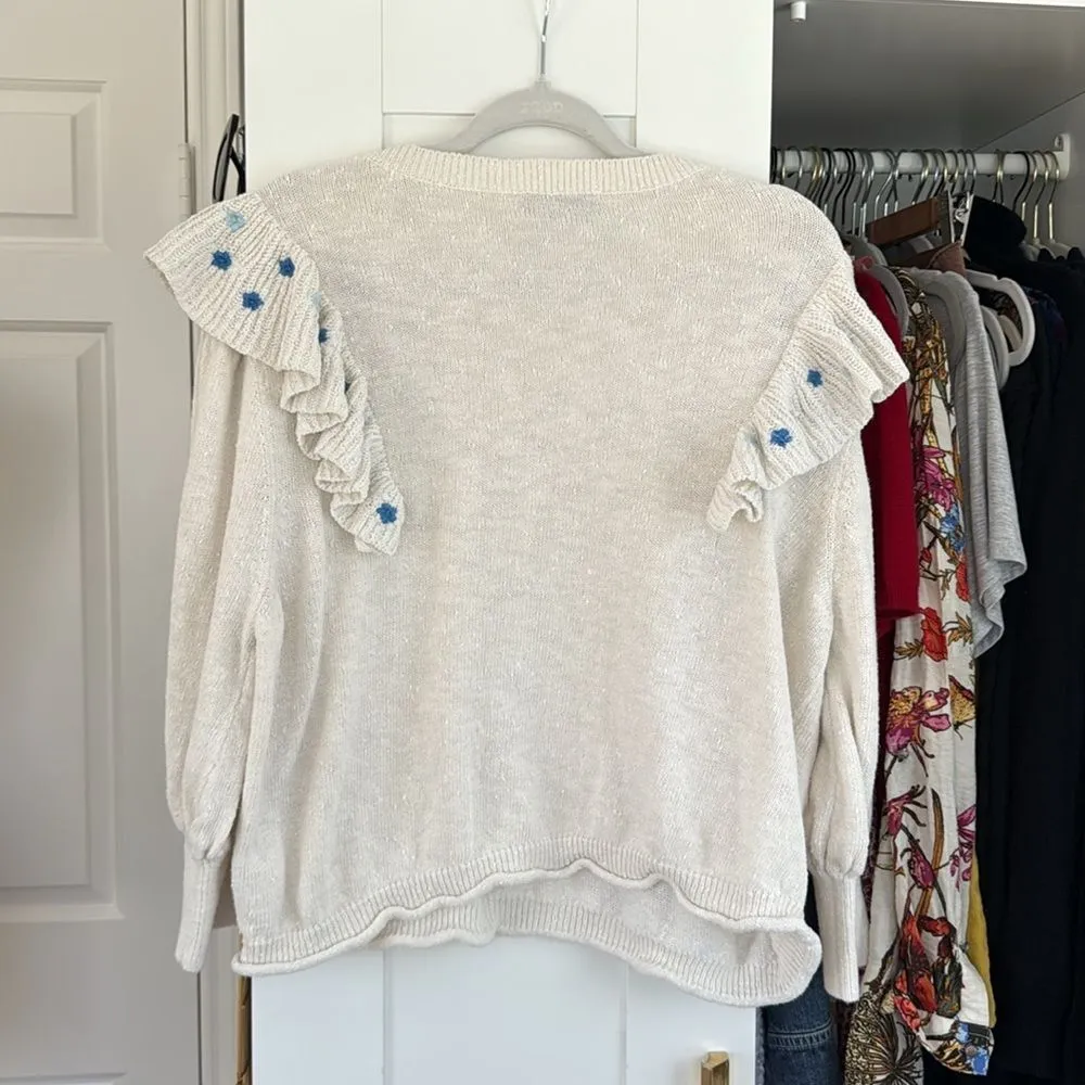 Something Navy  Louise cottagecore ruffle sweater - Image 7