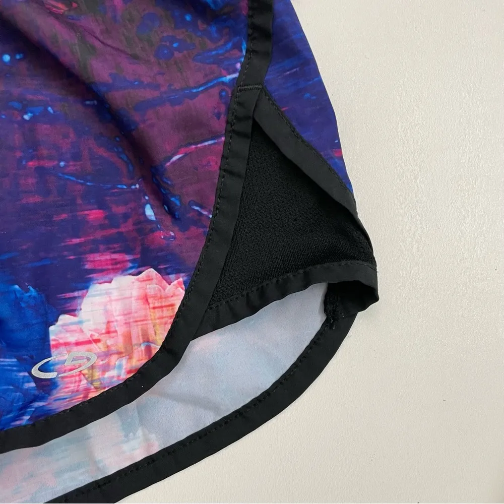 Champion C9 Shorts DuoDry Built In Brief Athletic Exercise Abstract Floral Black - Image 5