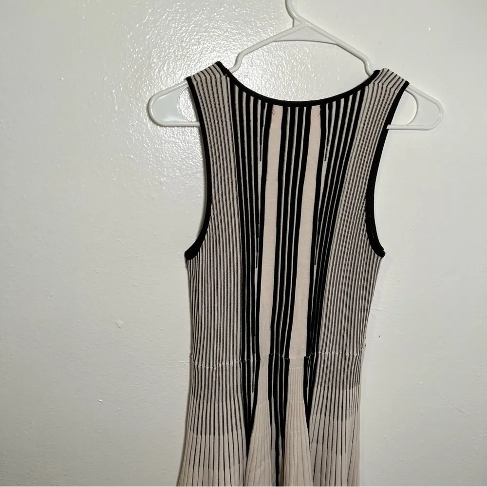 Catherine Catherine Malandrino Sleeveless Knit Dress Beige Black - Image 8