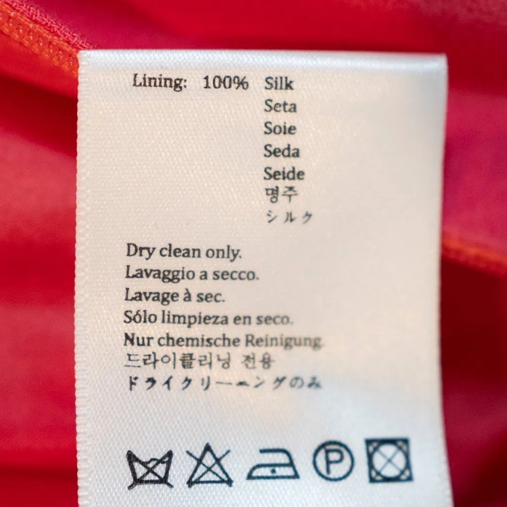 Sies Marjan  Wool Blend Crepe Ruched Pin Tuck Draped Scoop Neck Midi Dress Pink 4 - Image 4