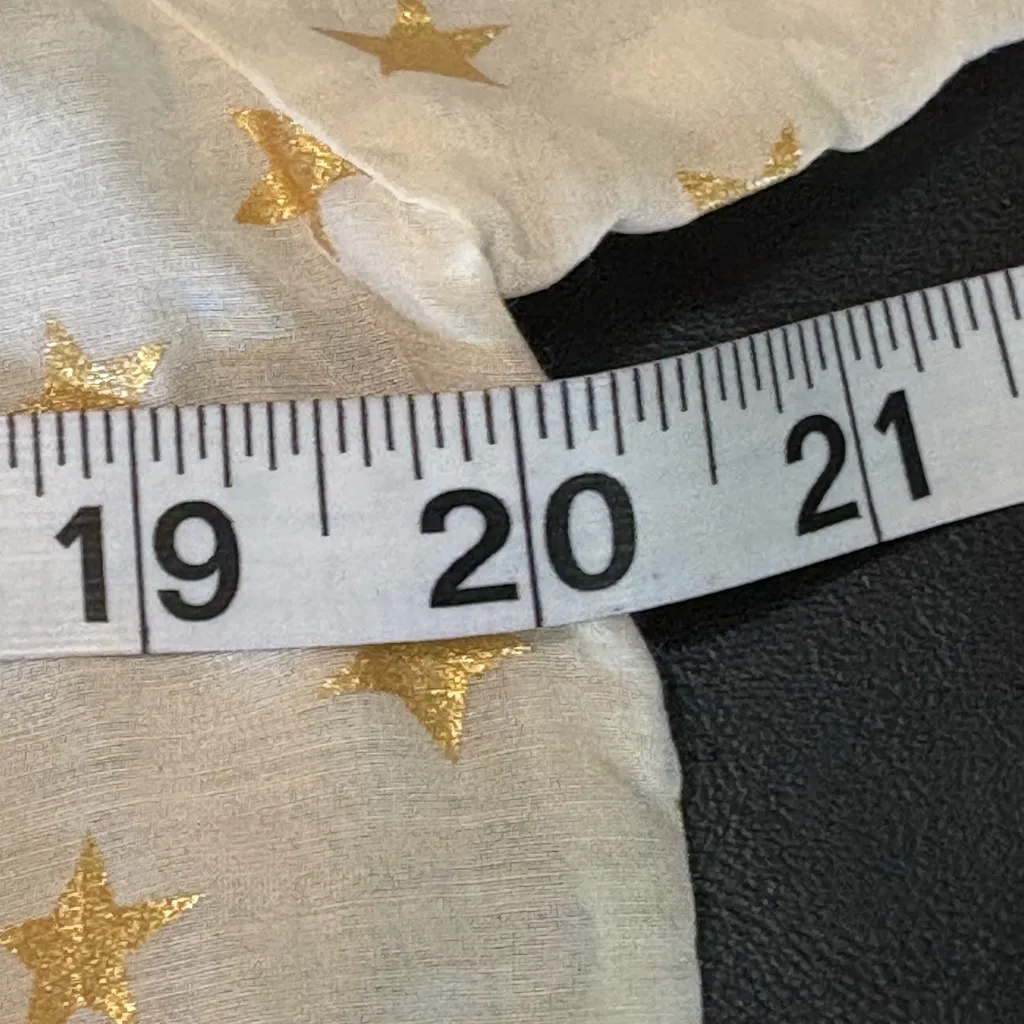 J. Crew White Blouse with Gold Star Pattern - Image 10