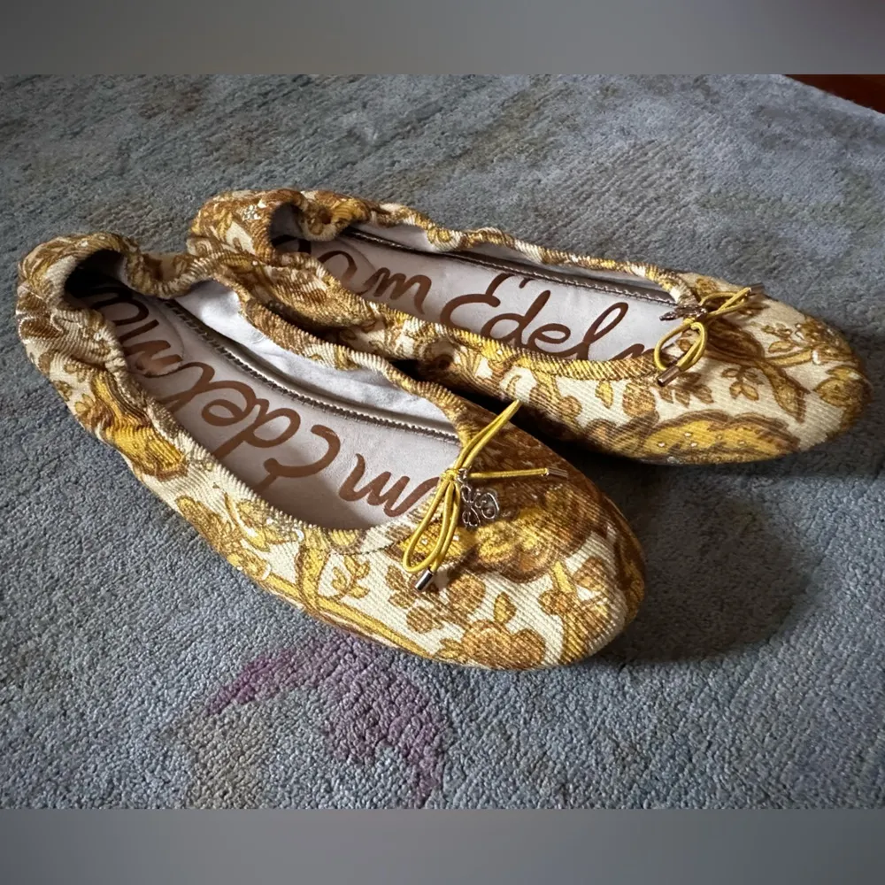 Felicia Ballet Flat Yellow Floral sz 8 - Image 8