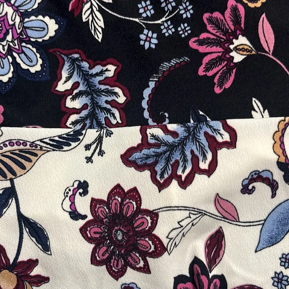 Lane Bryant Ruched Flounce Floral Elastic Waist Pull-up Skirt Sz 14/16 Casual - Image 8