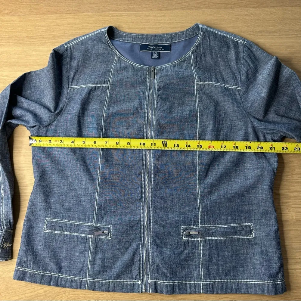 Tommy Bahama Denim Women’s Jacket 100% Cotton Size Large - Image 7