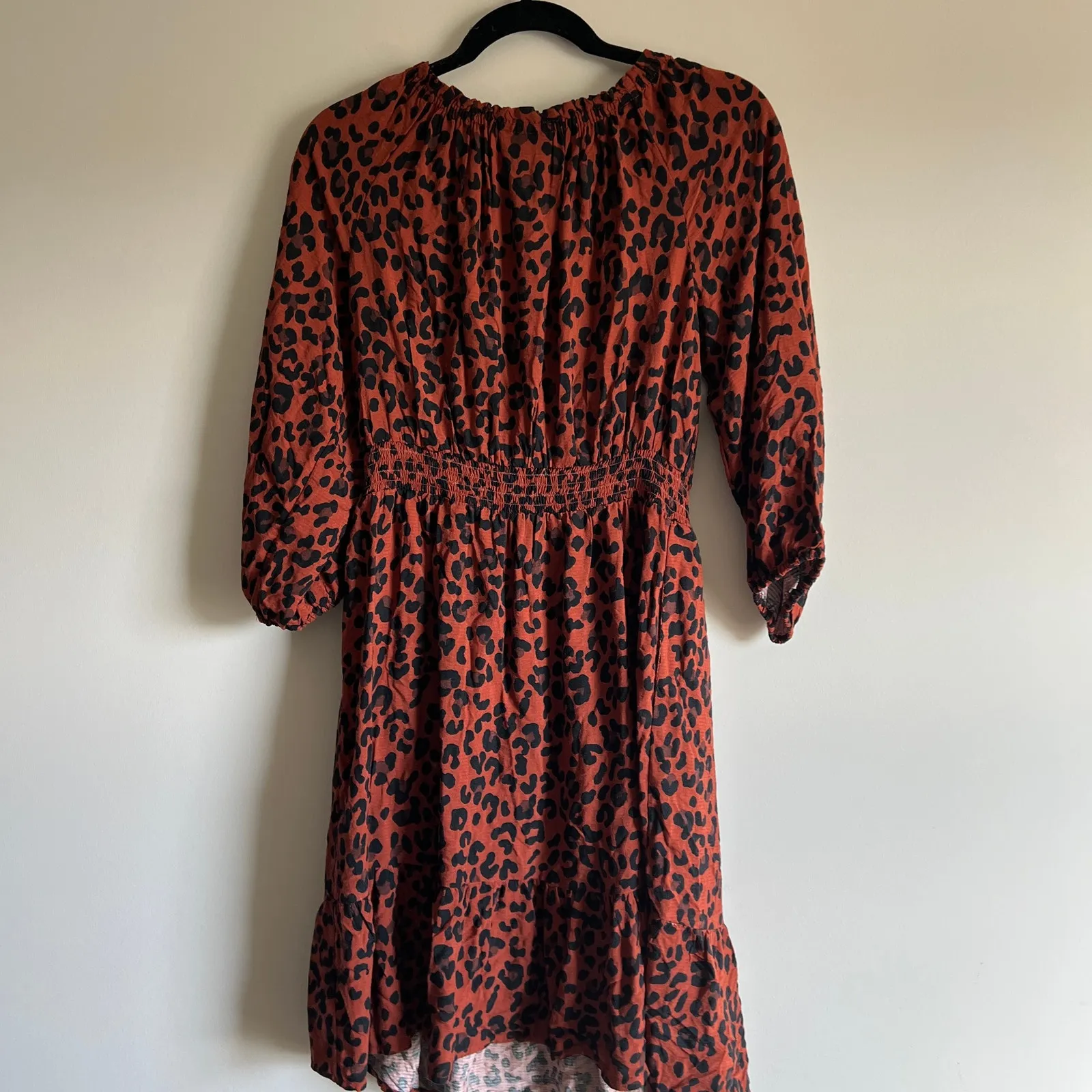 Knox Rose Women's Dark Brown Leopard Print A-Line Dress - Size Small - NWT - Image 4