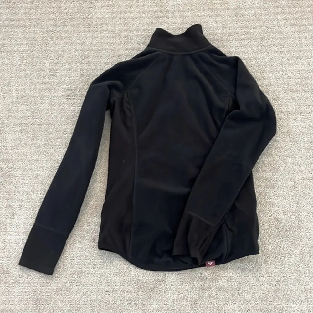 Roxy Black Zip Up Fleece Jacket - Image 2