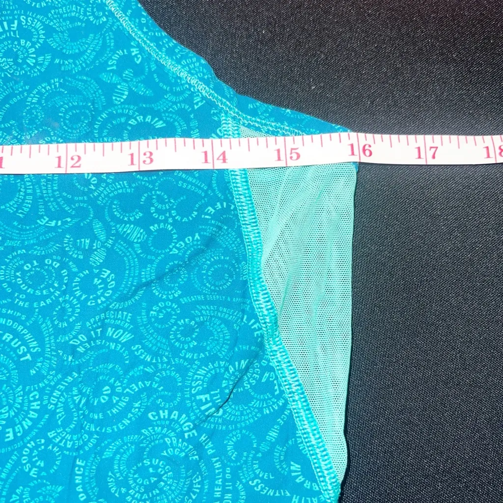 Lululemon Fast Lane Singlet "Foli Manifesto Bali Breeze Tofino Teal" tank - Image 10