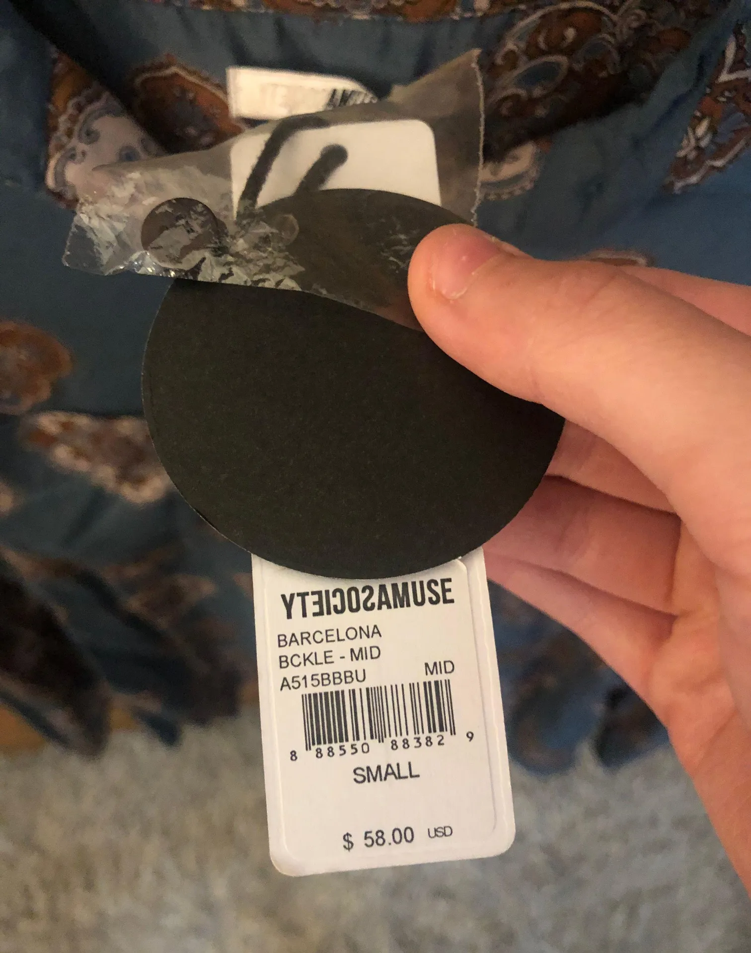 Buckle Satin Blouse - Image 2