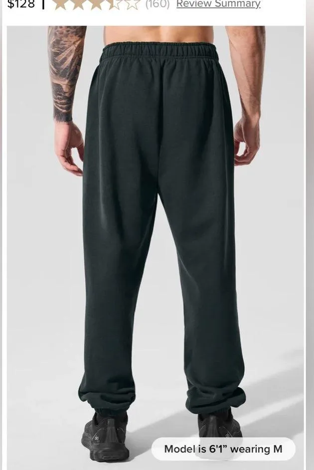 NWT Alo Yoga Accolade Sweatpants Limited Edition Dark Cactus Size XL Unisex - Image 4