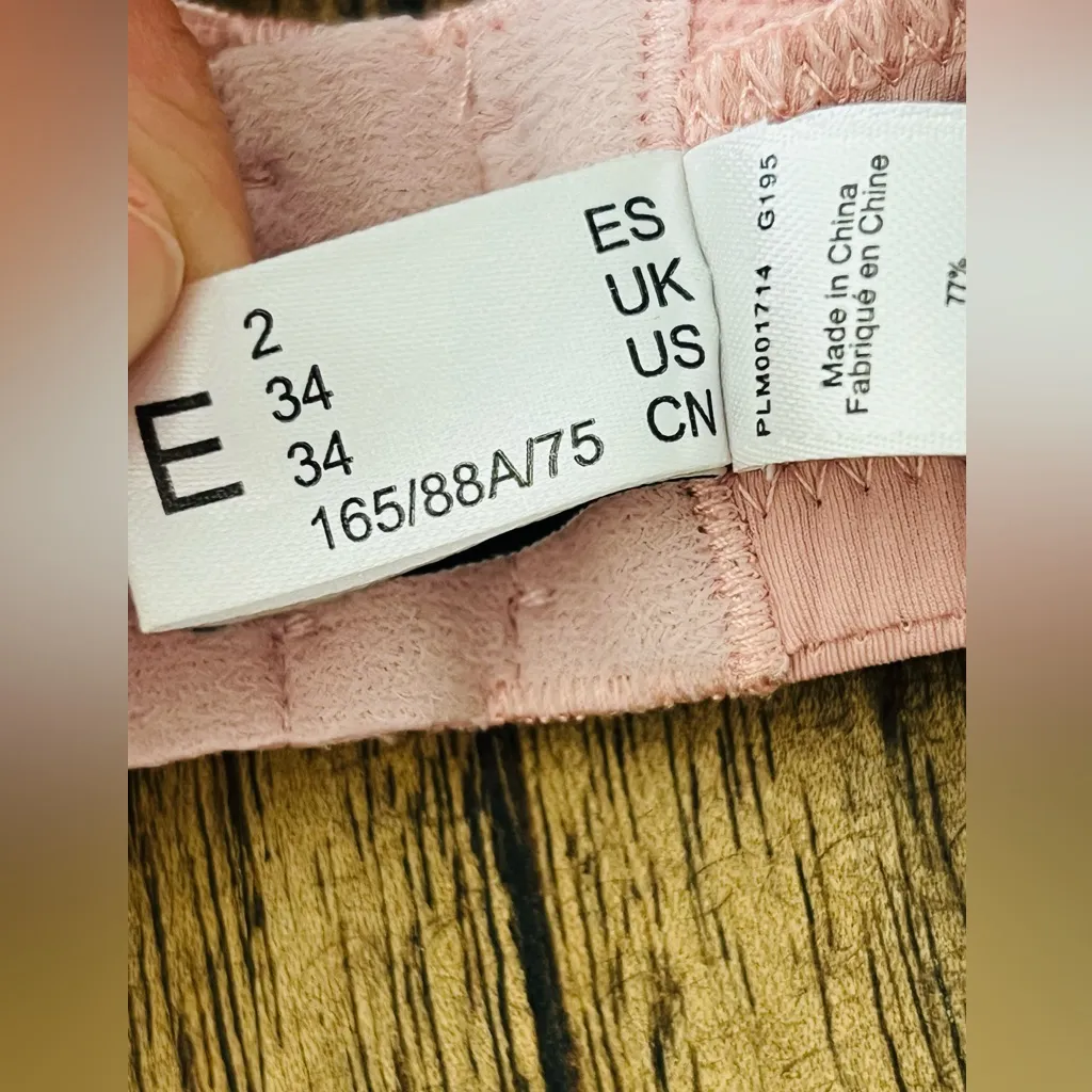 La perla luxury  bra size 34E golden rose lace - Image 8