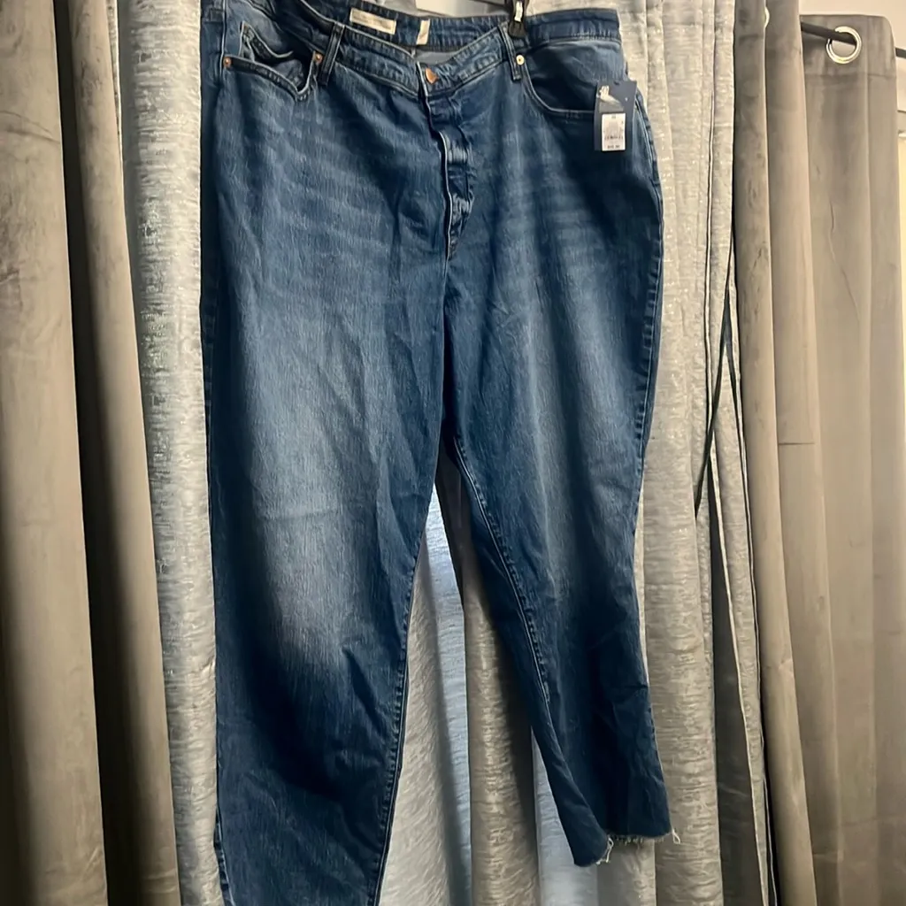 Universal Thread High Rise 80s Slim Leg Medium Wash Size 26R plus - Image 2