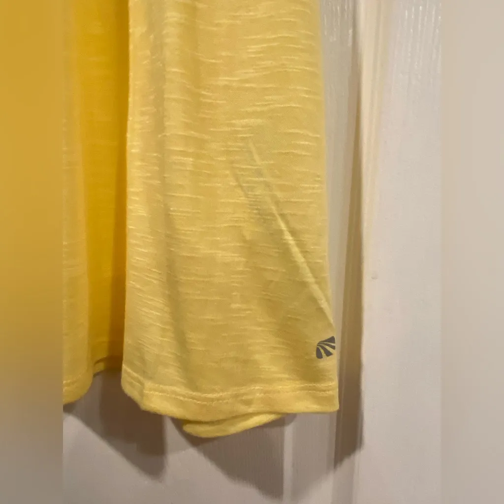 NWT Marika Size M Yellow Criss Cross Open Back Strap Scoop Neck Tank Top Size M - Image 2