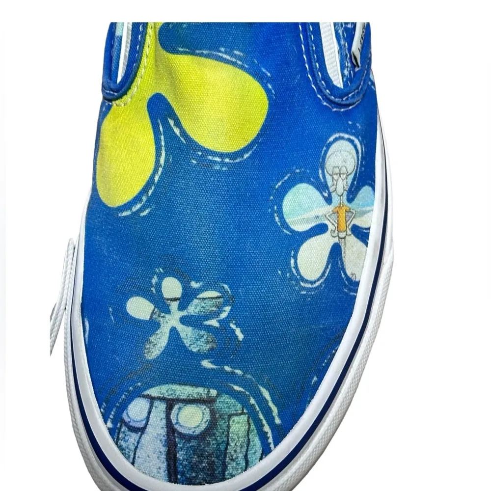 Vans X Spongrbob Collab Slide On Sneaker w/release box 8.5 Men’s OR 10 Women - Image 4