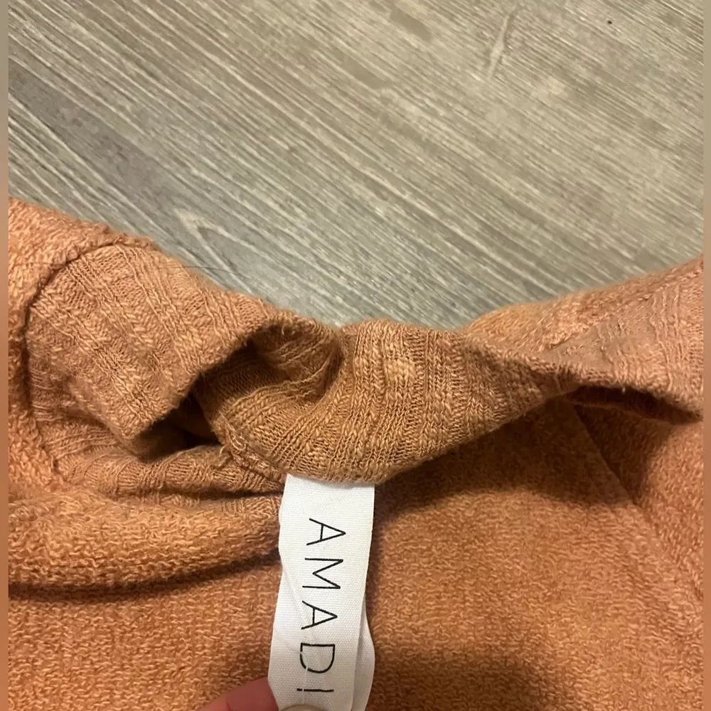 Amadi Margi Terry Cloth Drawstring Sweater Size Small Anthropologie Boho - Image 6