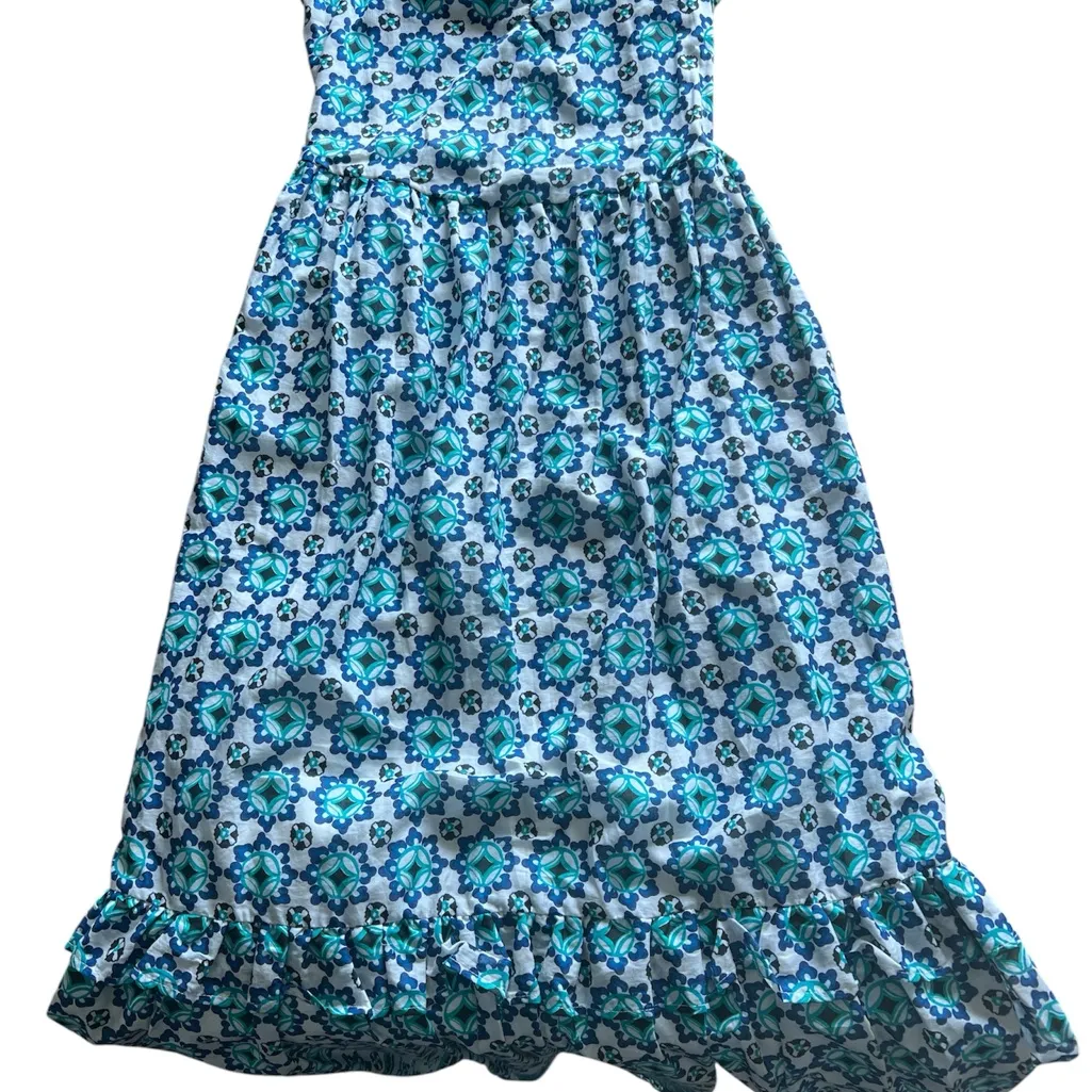 NWT Lucky Brand blue and white boho style maxi dress size small -‎ MSRP $118 - Image 5