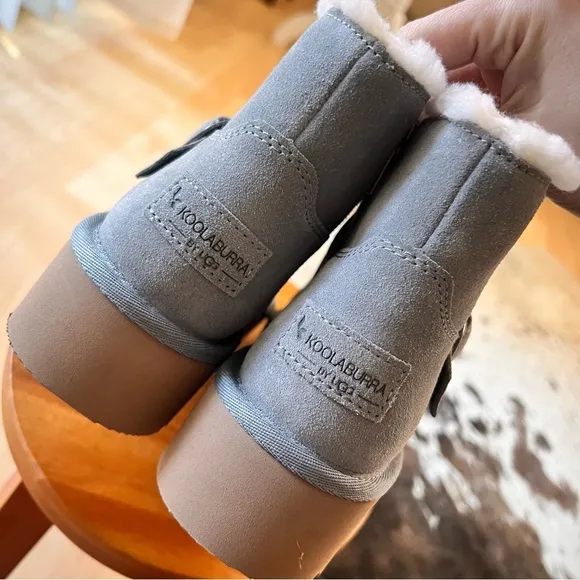 KOOLABURRA NWOT‎ UGG Grey Kelissa Mini Faux Fur Boots Size 6 Gray - Image 6