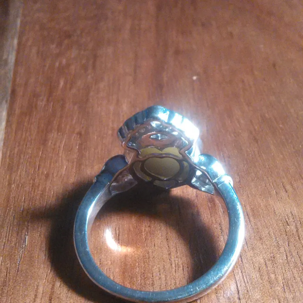 Connemara Marble Claddagh Sterling Silver Ring (Size 7) - Image 7