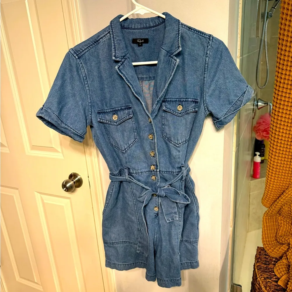 Rails Denim‎ Romper, Small - Image 2