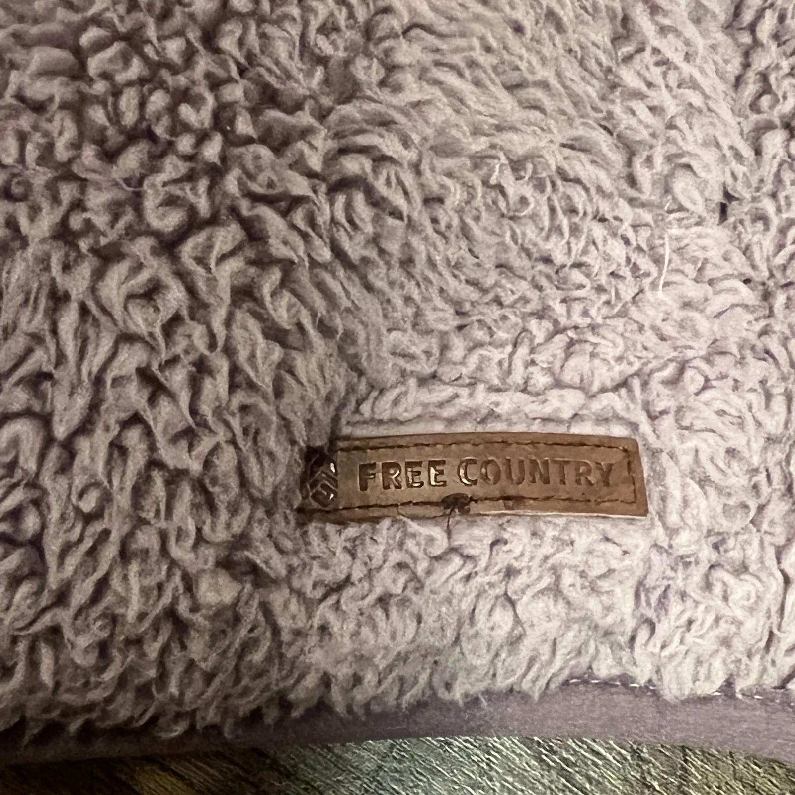 Free Country Sherpa Fleece Zip Vest Lilac Women's Size Medium - Image 4