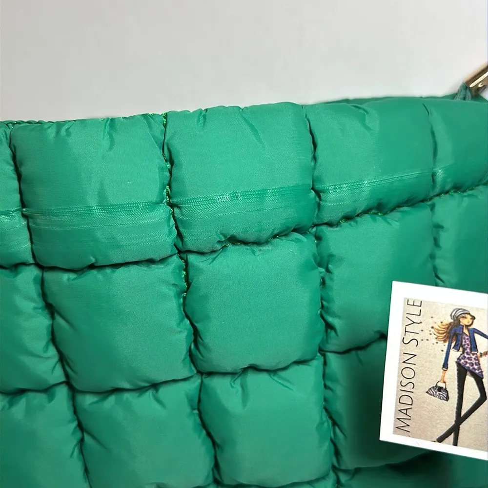 Green Quilted Storage Case - Image 2