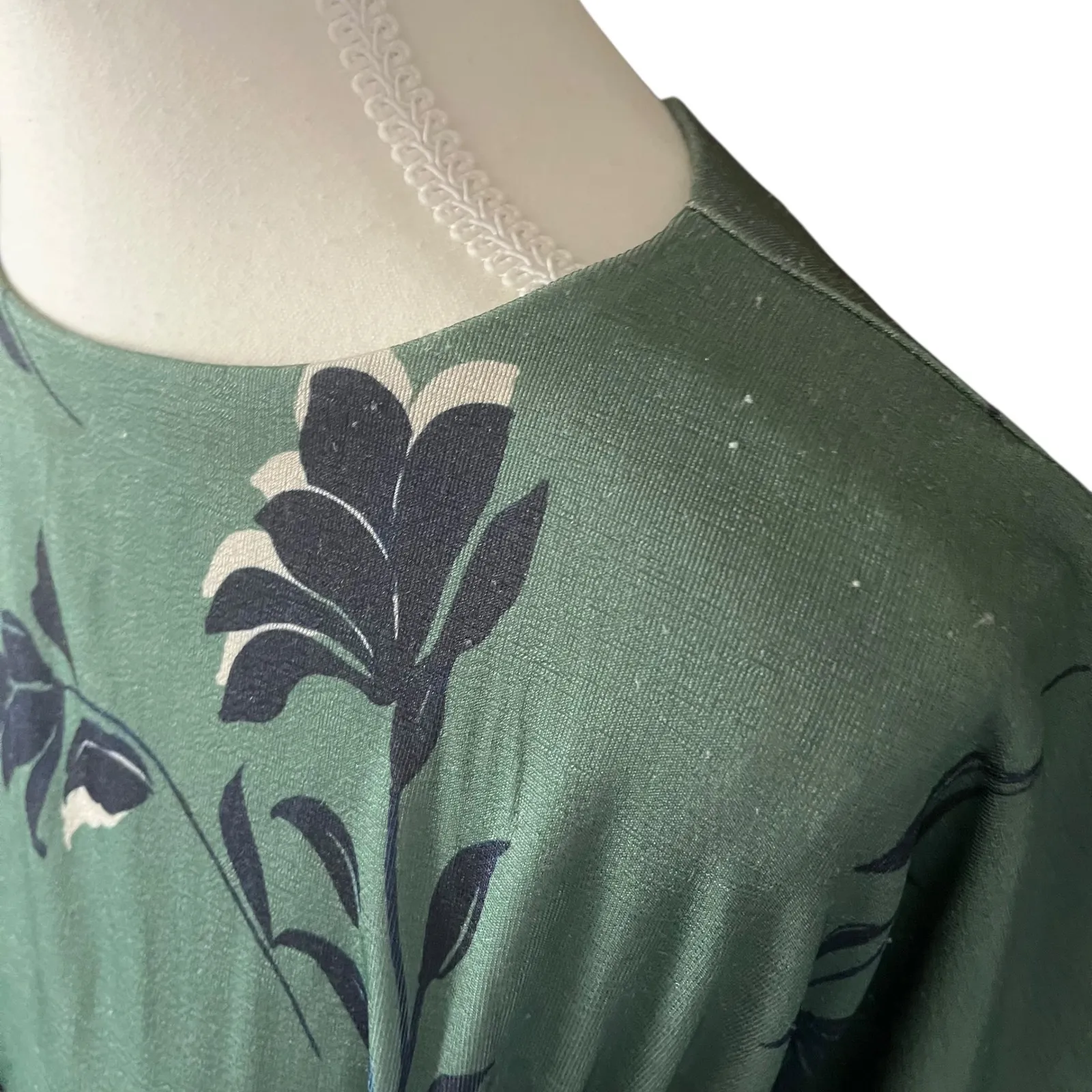 Alexa Admor Luna Dolman Sleeve Maxi Dress In Sage Floral Green Floral Women's XS - Image 9