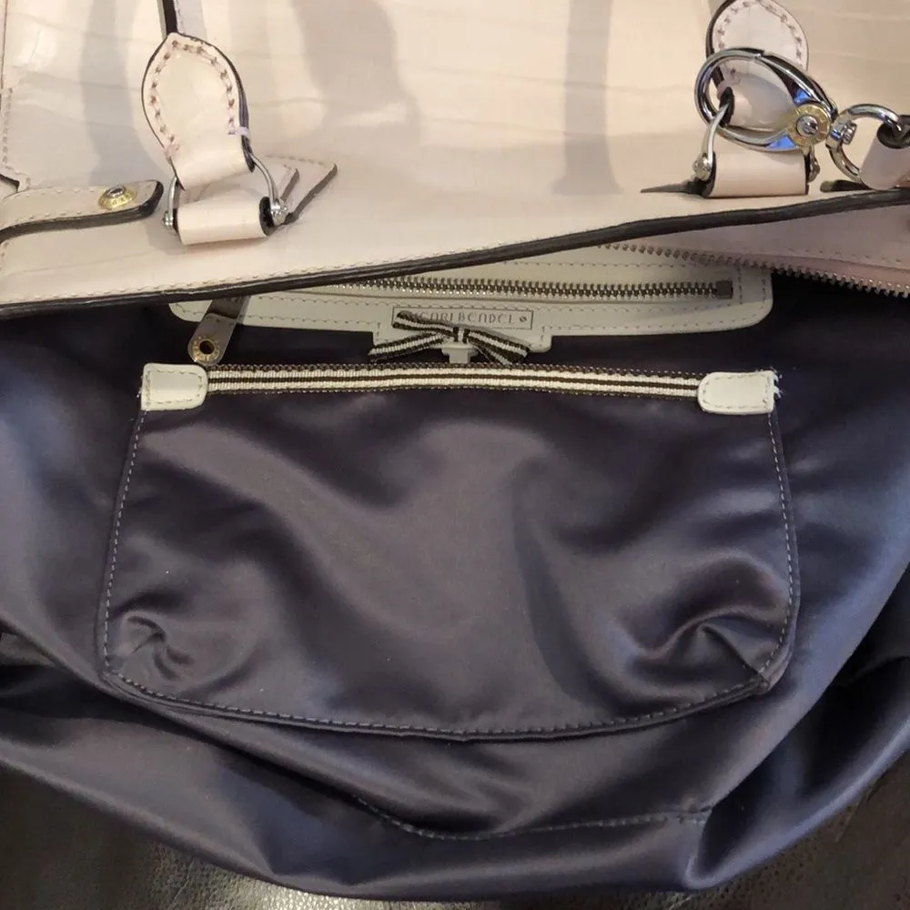 HENRI BENDEL CARLYLE Crocodile Leather Top Handle Crossbody Strap Mint Condition - Image 4