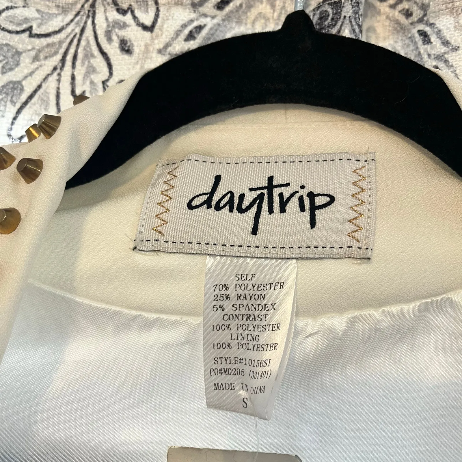 Daytrip  White Studded Vest‎ Size Small - Image 8