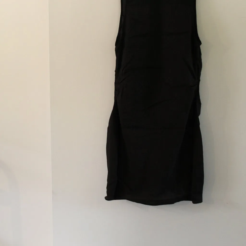 Choosy St. Crosby Black Sleeveless Plunging Neckline Shirt Dress Size 12 - Image 7